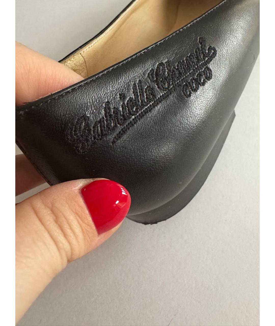 CHANEL Черные кожаные балетки, фото 6