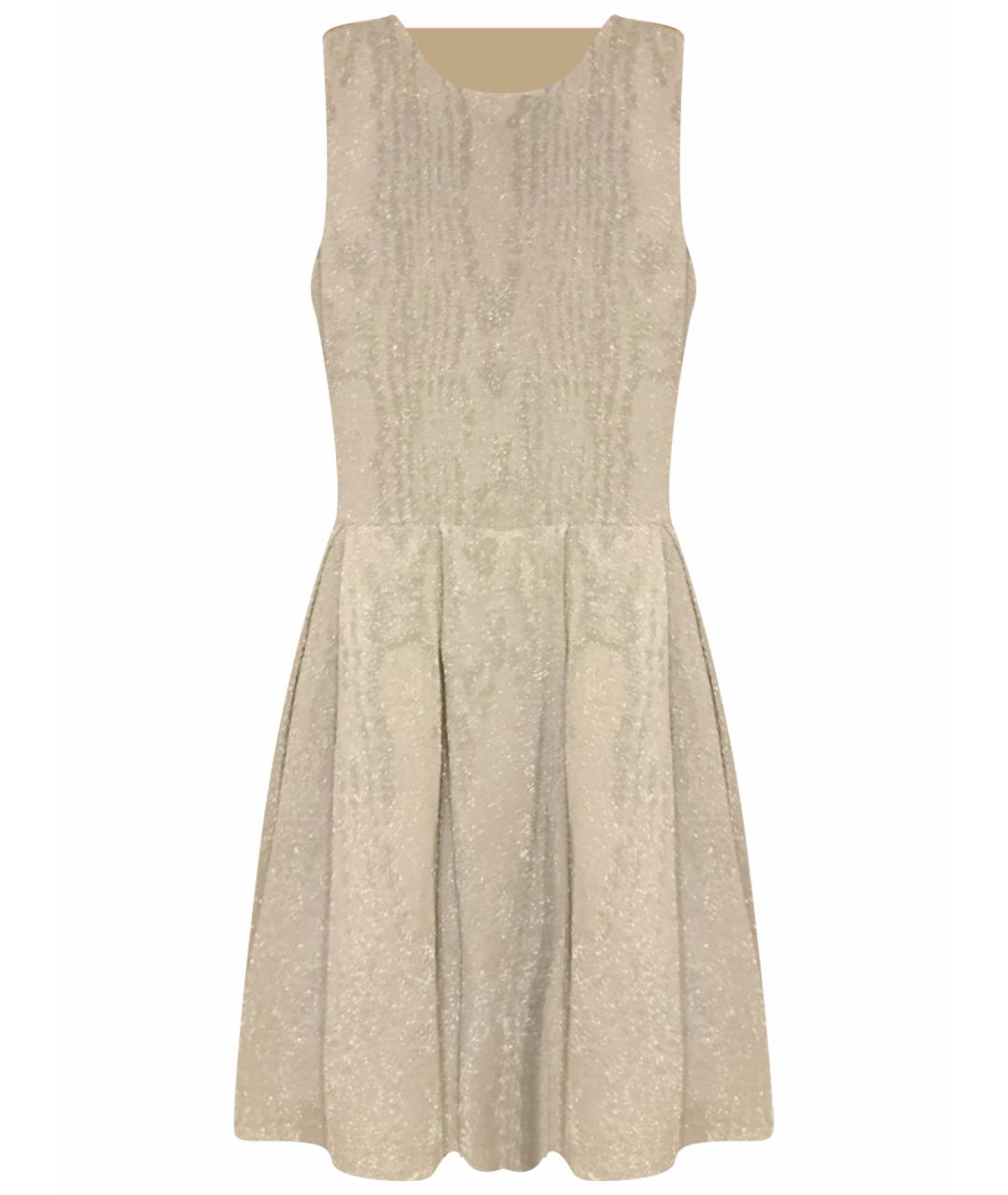 CHRISTIAN DIOR Серебряное вискозное коктейльное платье, фото 1