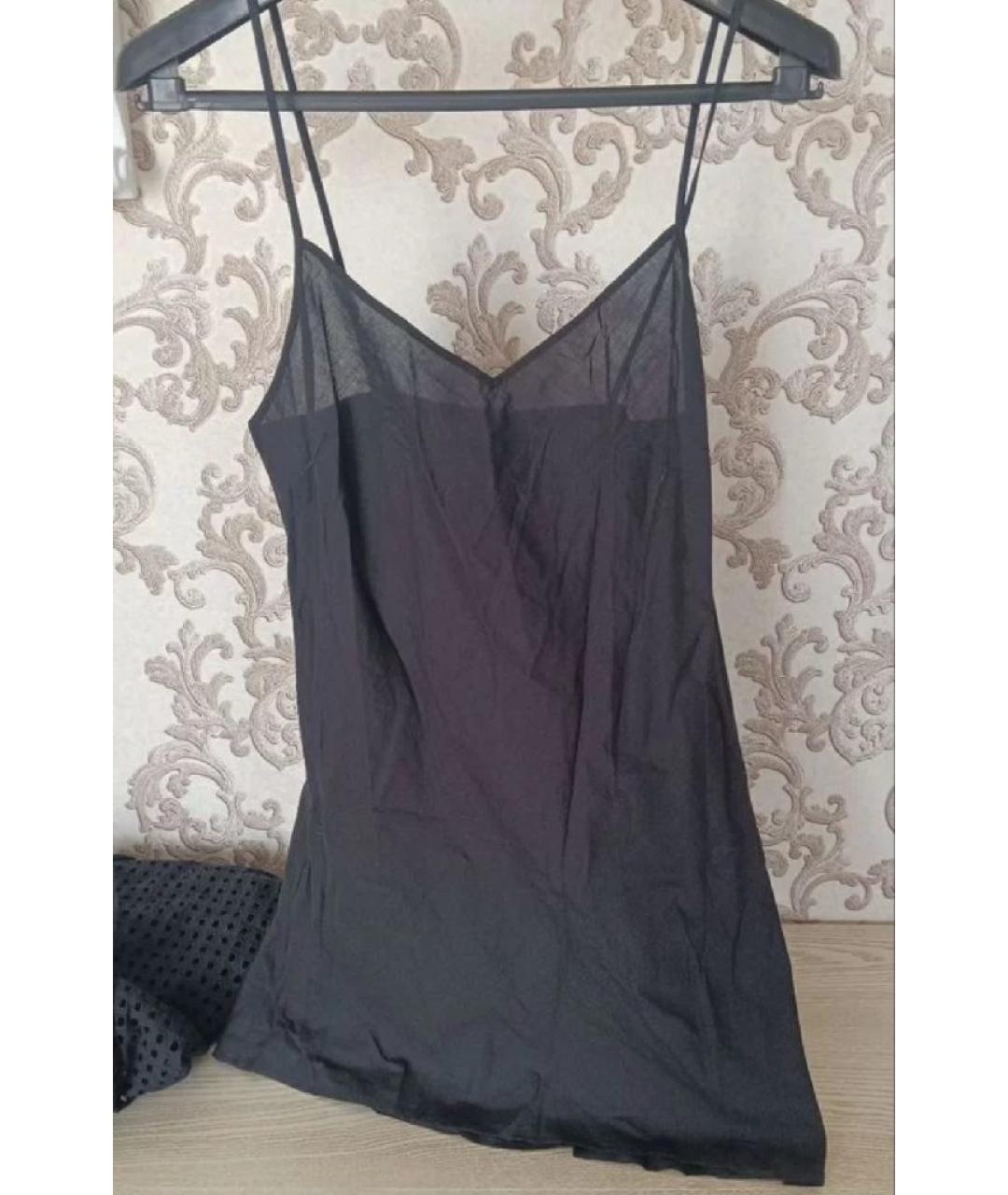 PINKO Черное хлопковое коктейльное платье, фото 3