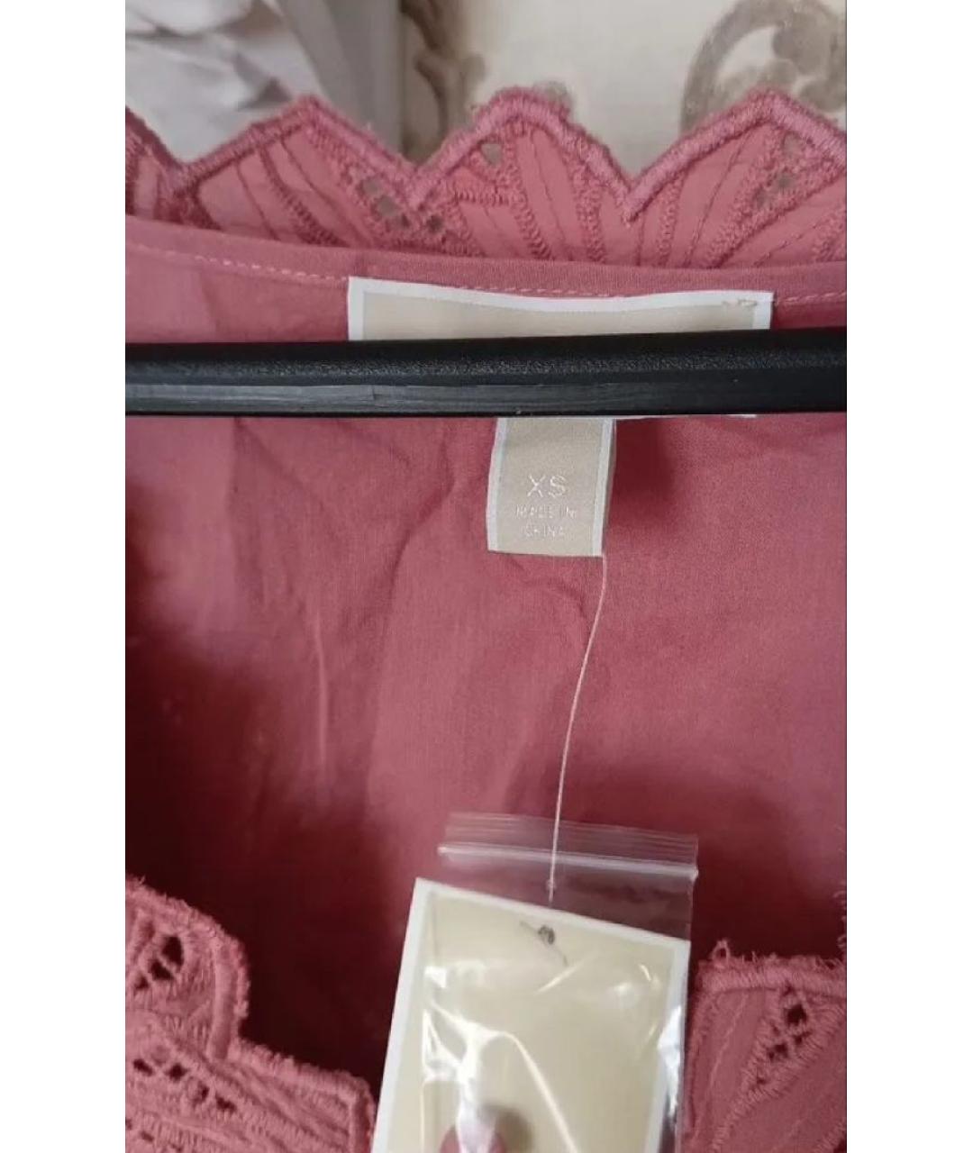 MICHAEL KORS Коралловое хлопковое повседневное платье, фото 2