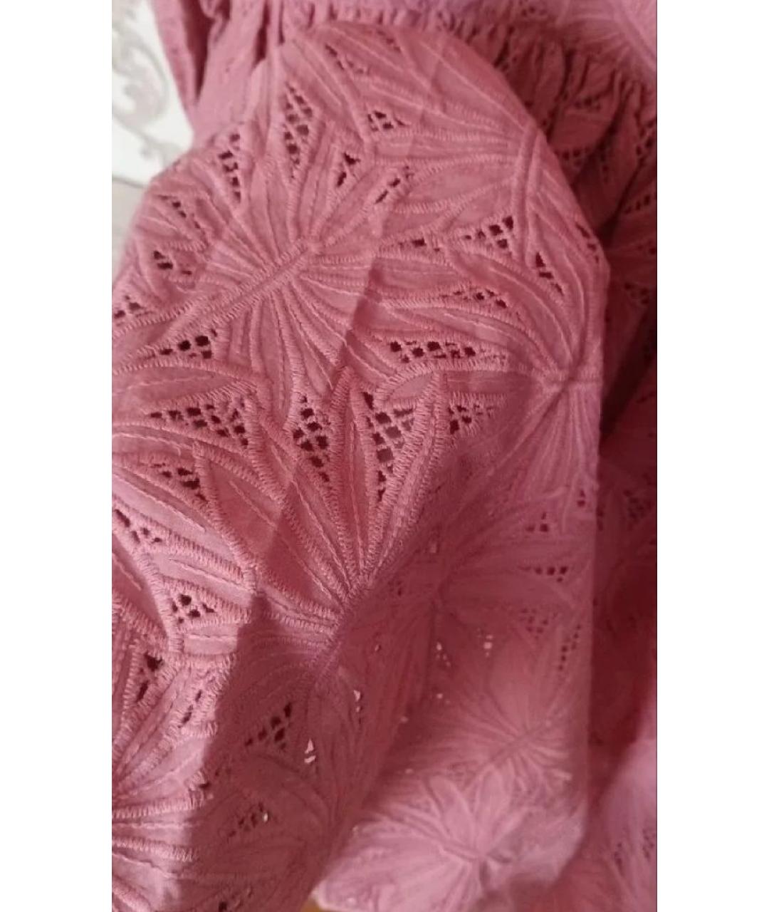 MICHAEL KORS Коралловое хлопковое повседневное платье, фото 4