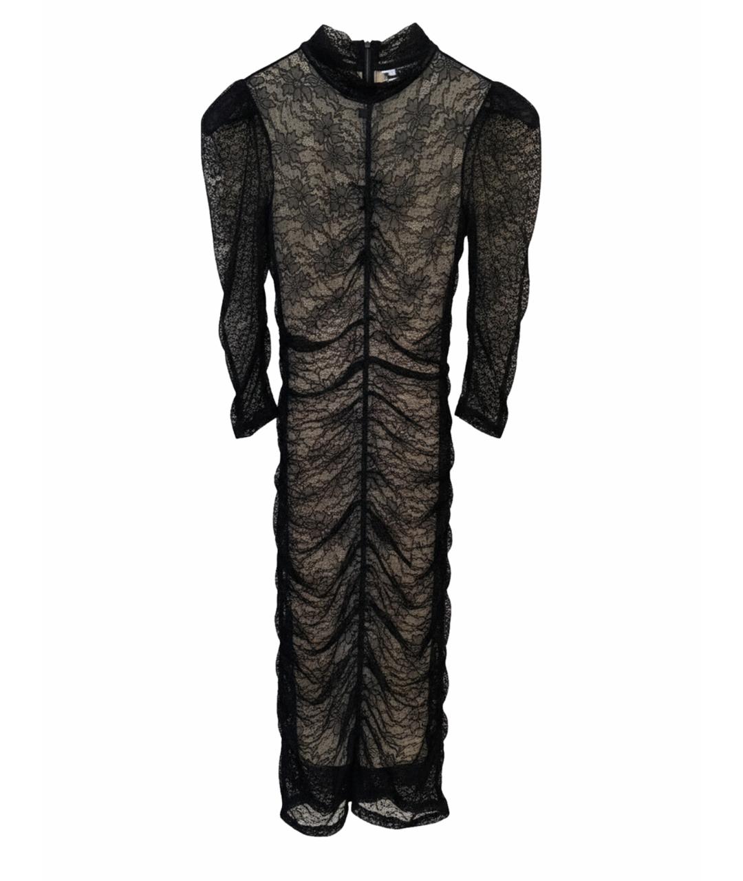 PINKO Черное полиамидовое вечернее платье, фото 1