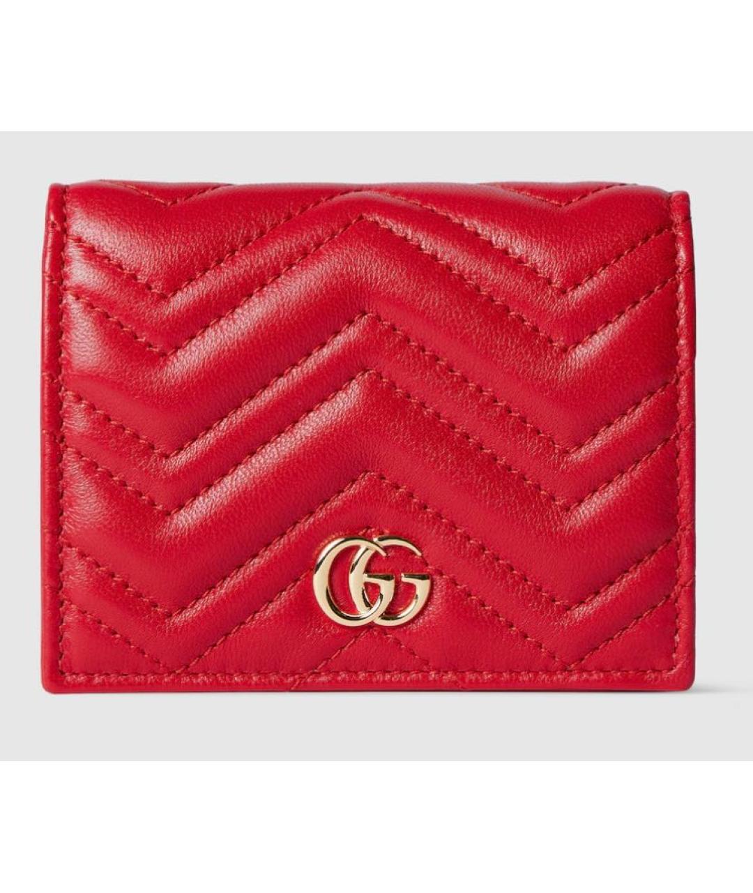 GUCCI Красный кожаный кошелек, фото 9