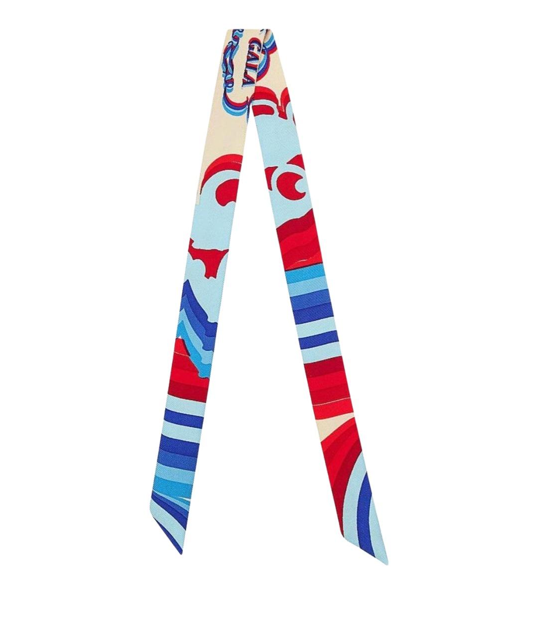 HERMES Мульти шелковый платок, фото 1