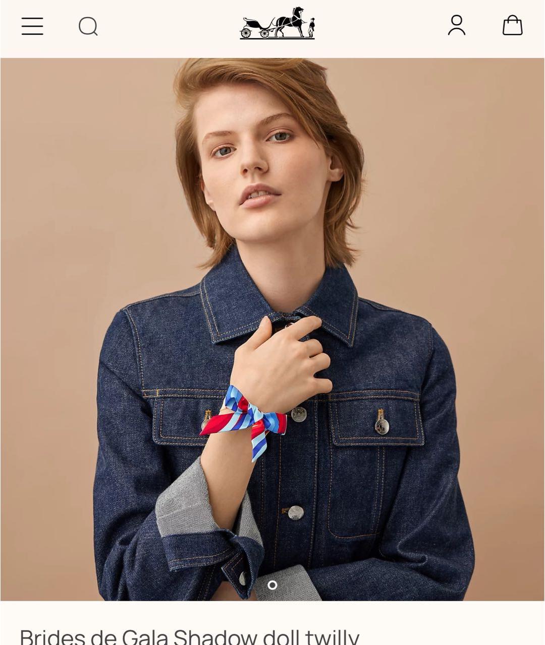 HERMES Мульти шелковый платок, фото 3