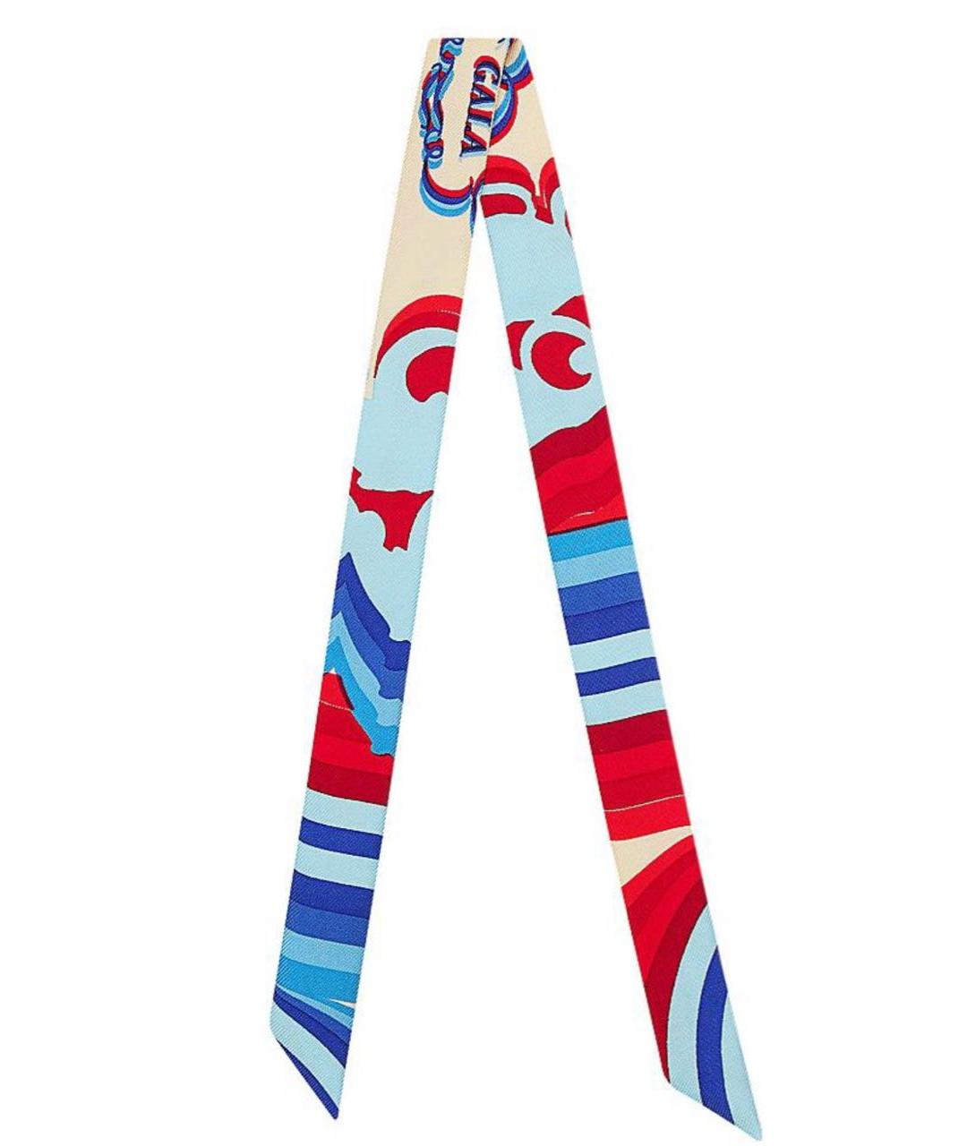 HERMES Мульти шелковый платок, фото 7