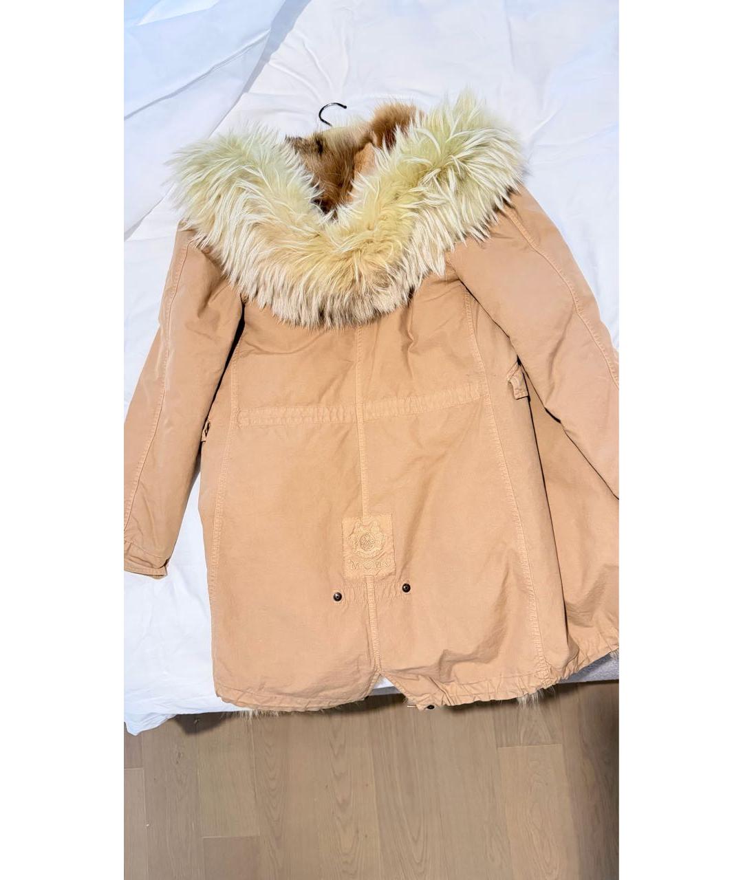 MR & MRS ITALY Коричневая меховая парка, фото 4