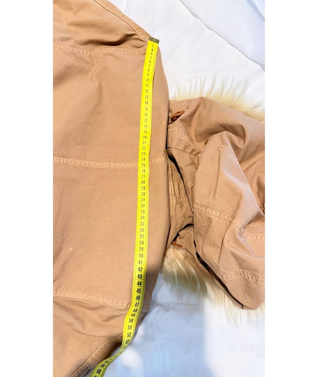 MR & MRS ITALY Коричневая меховая парка, фото 5