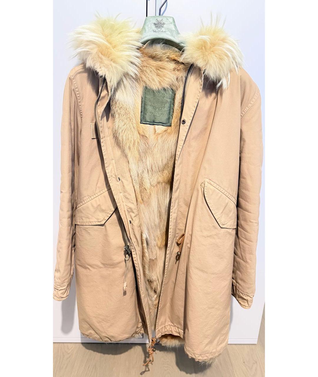 MR & MRS ITALY Коричневая меховая парка, фото 2
