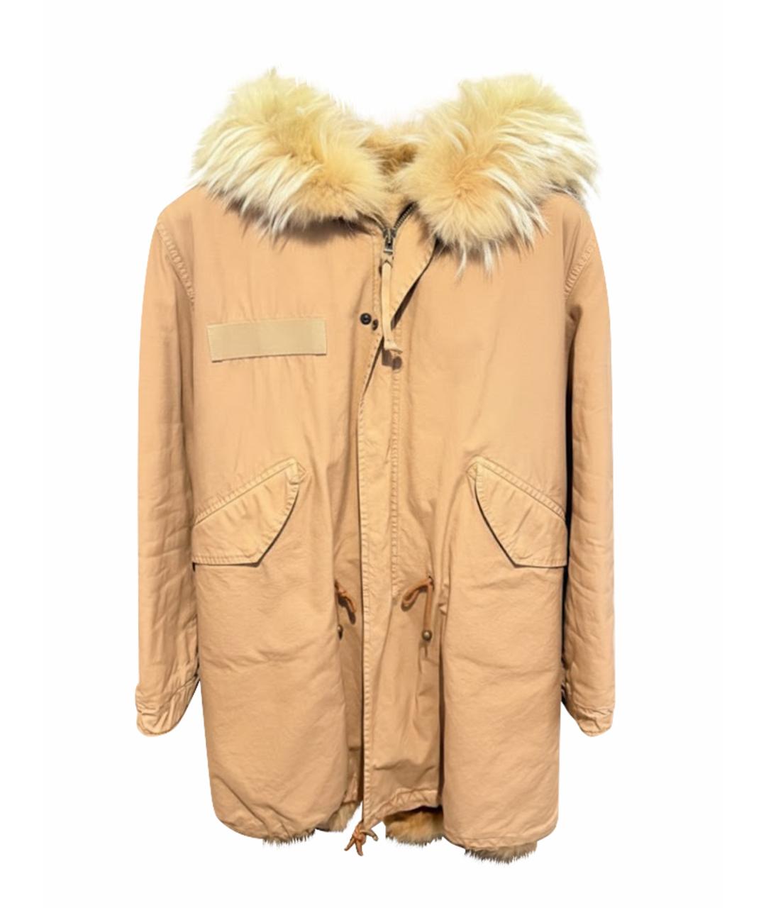 MR & MRS ITALY Коричневая меховая парка, фото 1