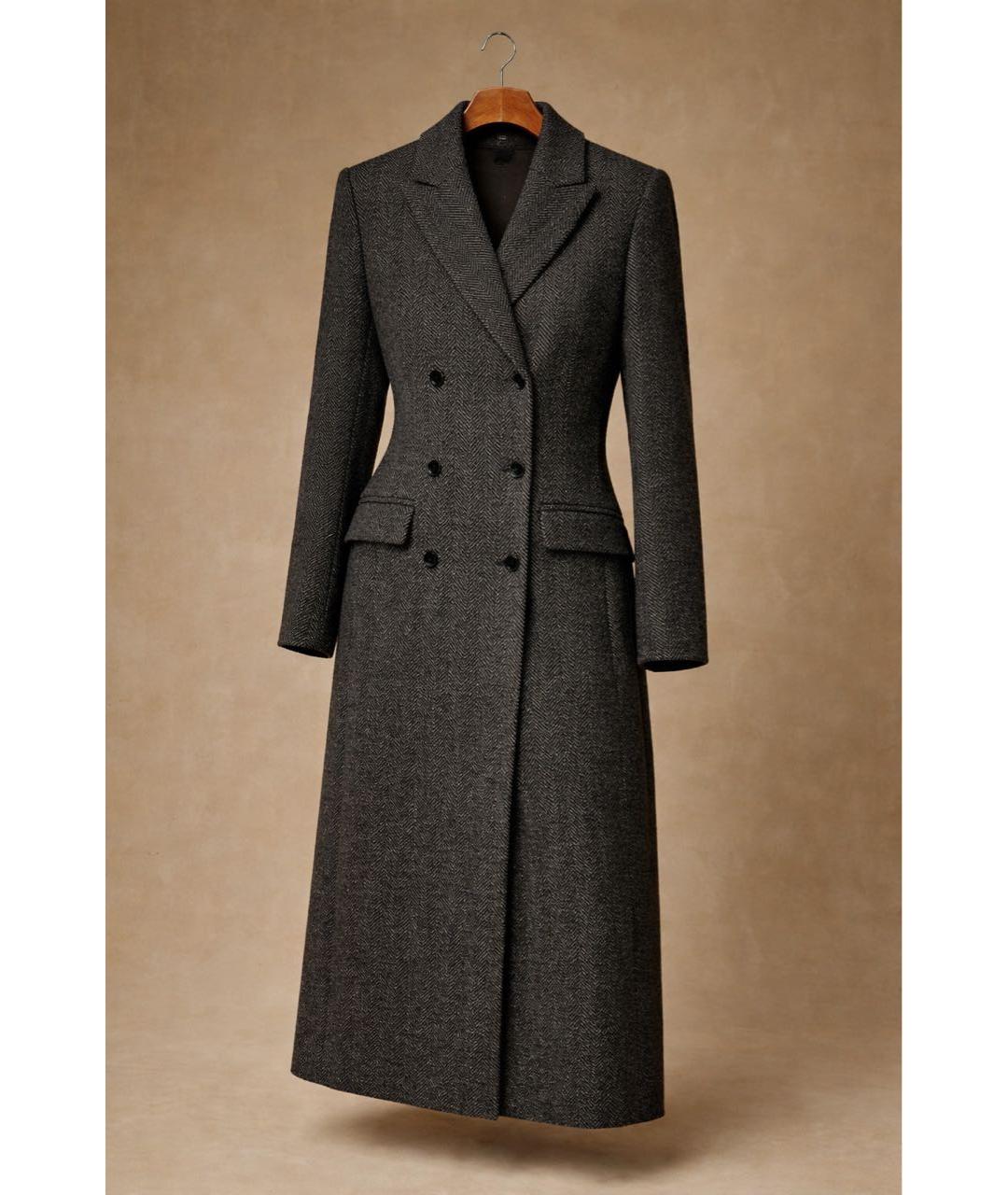 12 STOREEZ Серое шерстяное пальто, фото 8