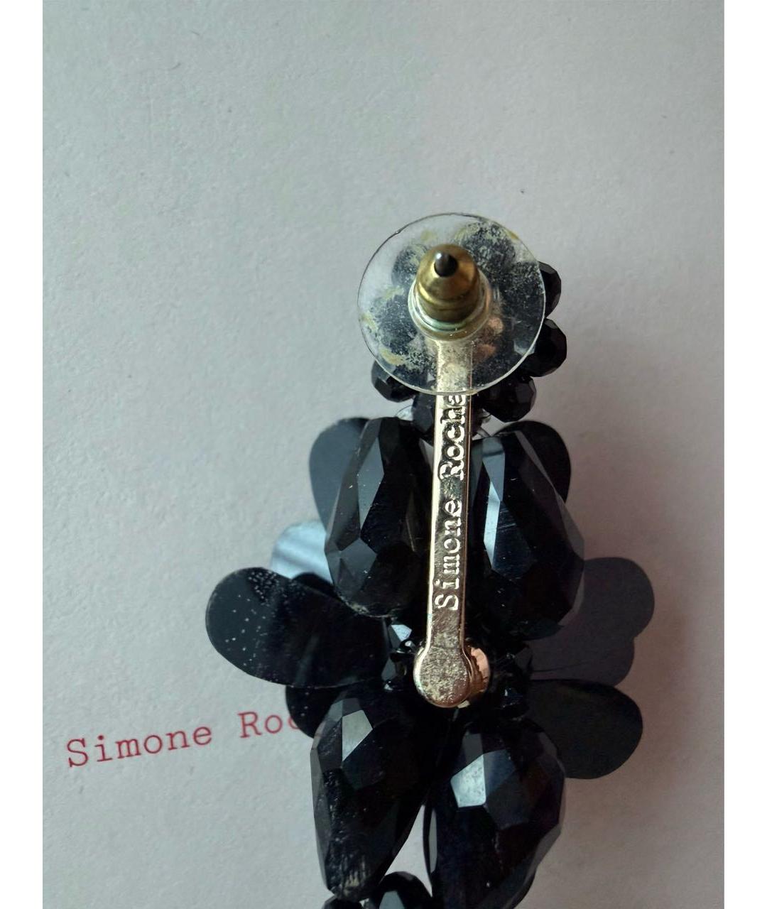 SIMONE ROCHA Черные пластиковые серьги, фото 3