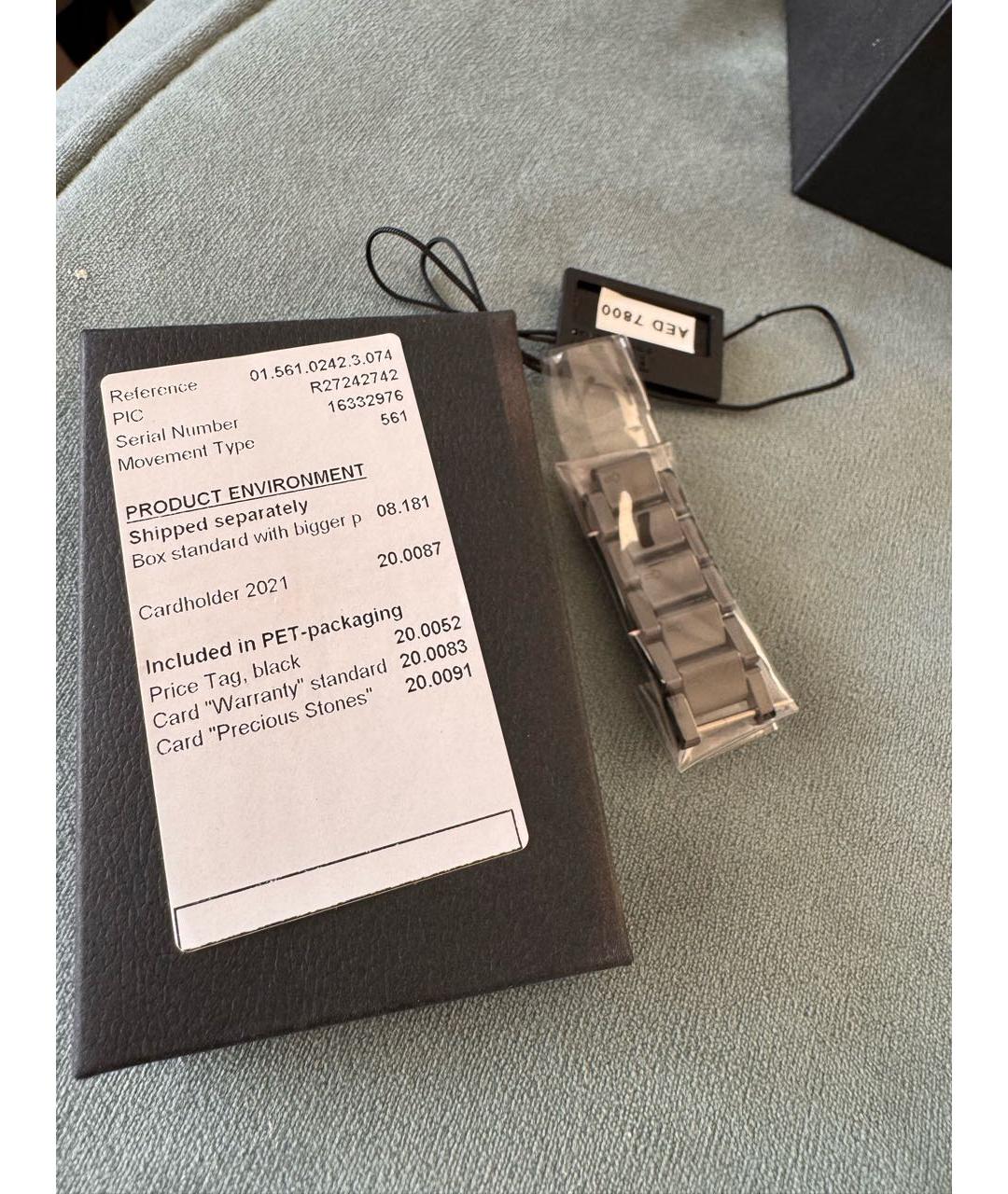 RADO Черные керамические часы, фото 5