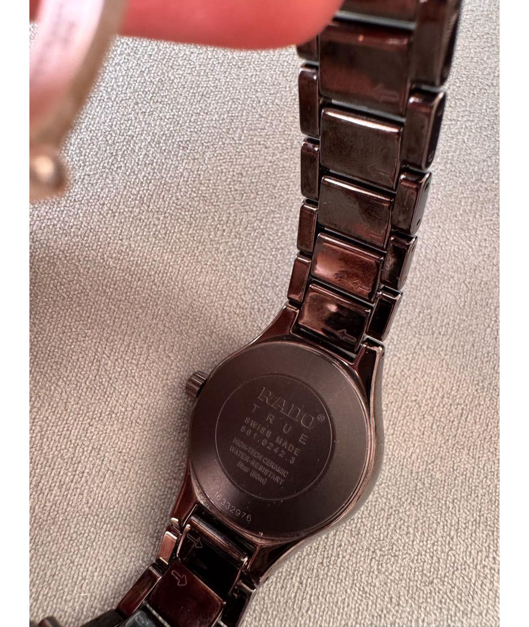 RADO Черные керамические часы, фото 2