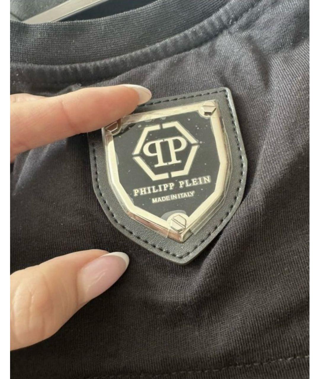 PHILIPP PLEIN Черный хлопковый спортивные костюмы, фото 6