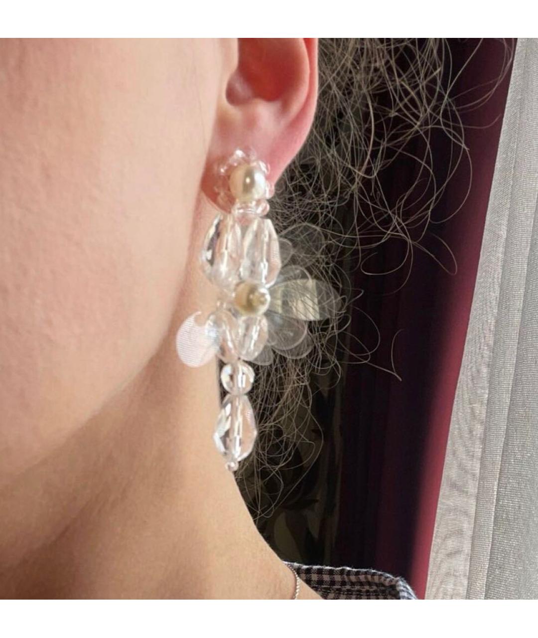 SIMONE ROCHA Белые пластиковые серьги, фото 4