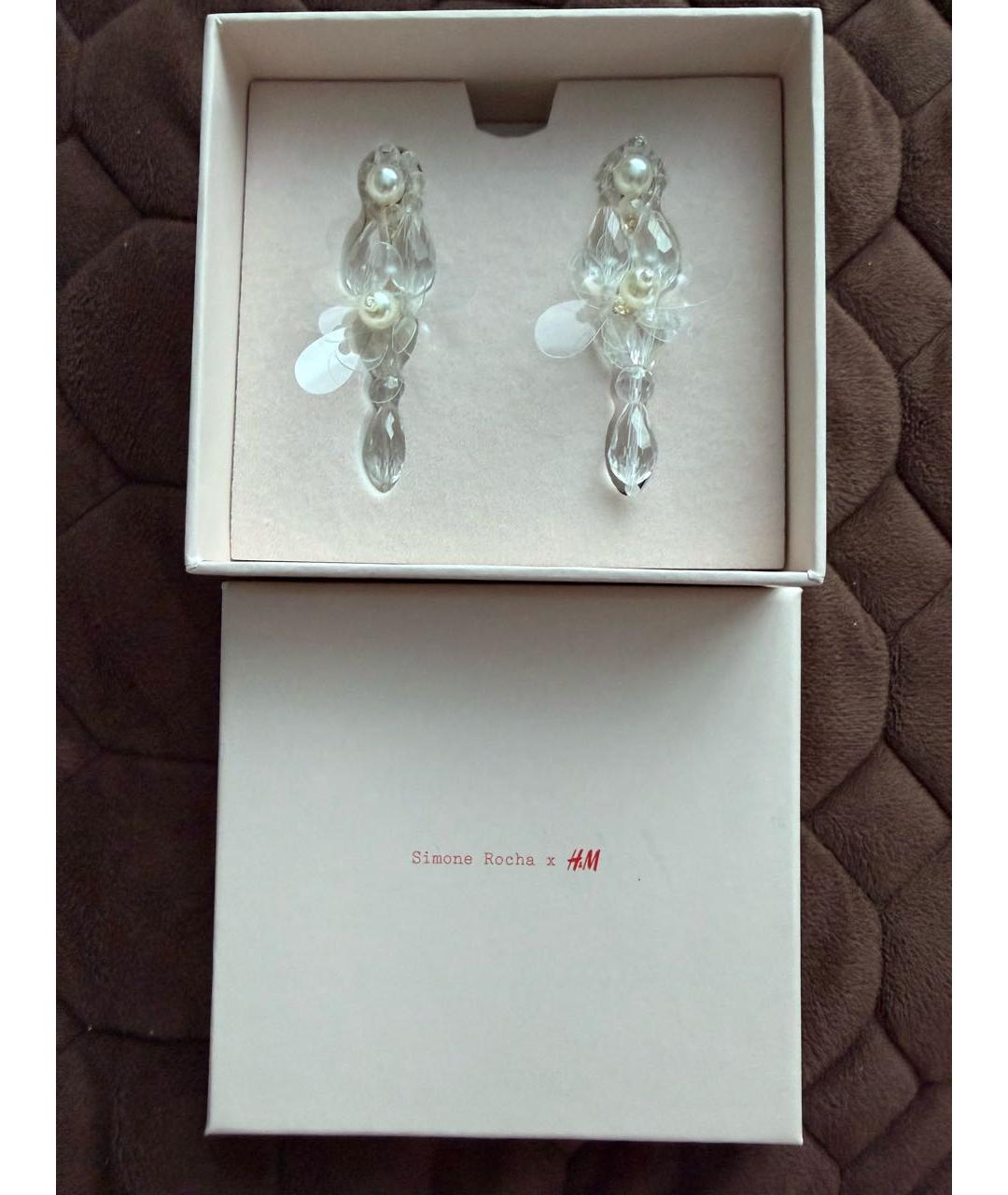 SIMONE ROCHA Белые пластиковые серьги, фото 3