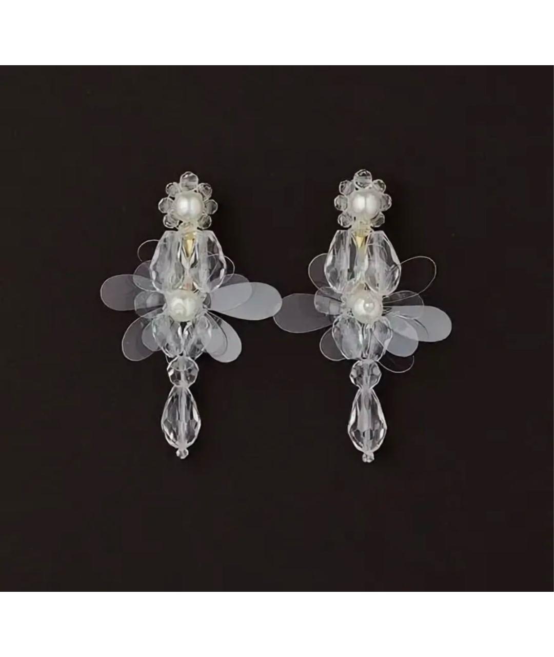 SIMONE ROCHA Белые пластиковые серьги, фото 2