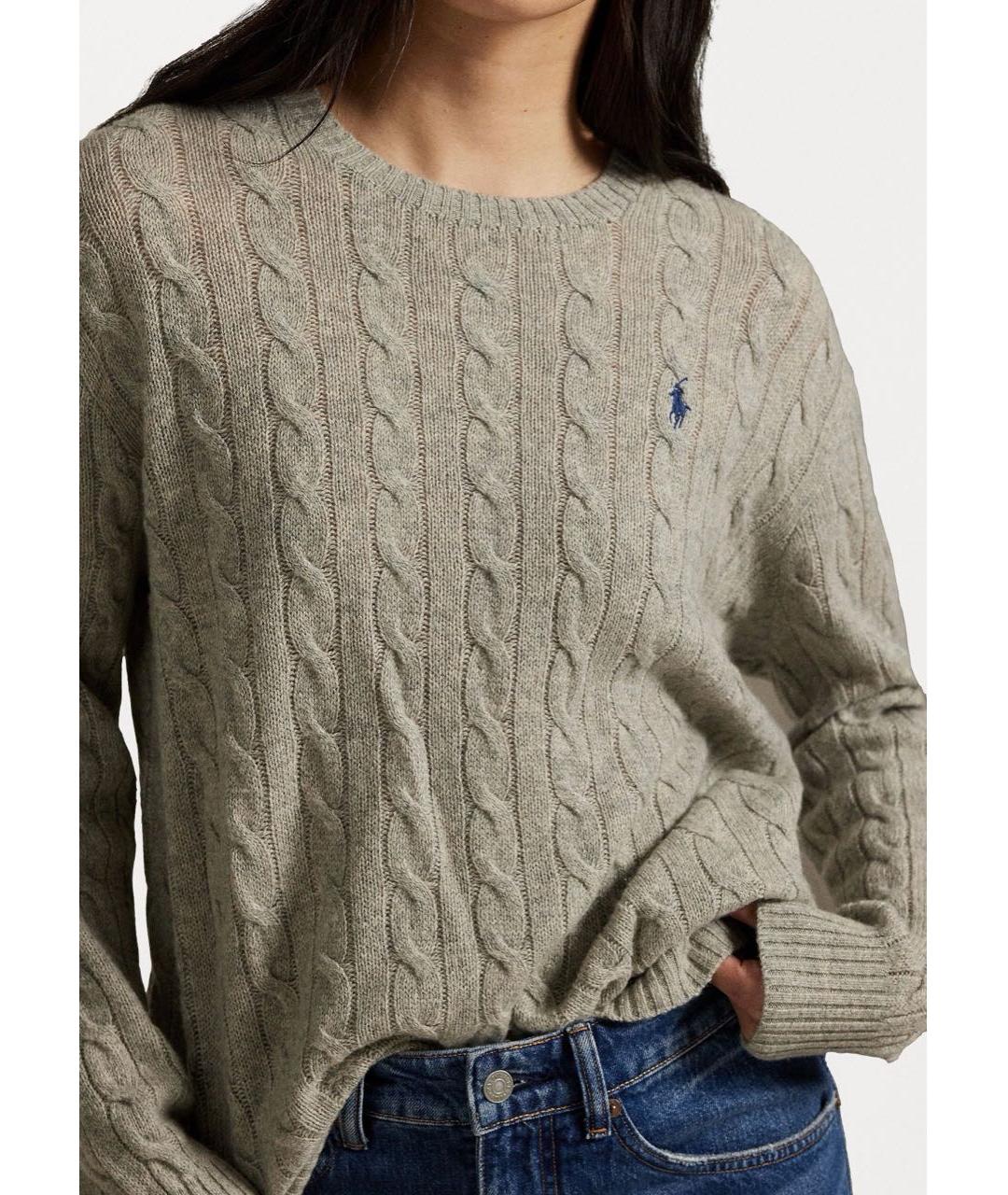 POLO RALPH LAUREN Серый шерстяной джемпер / свитер, фото 3