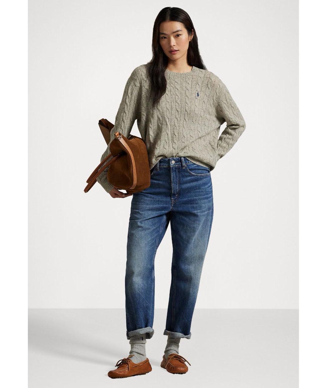 POLO RALPH LAUREN Серый шерстяной джемпер / свитер, фото 5