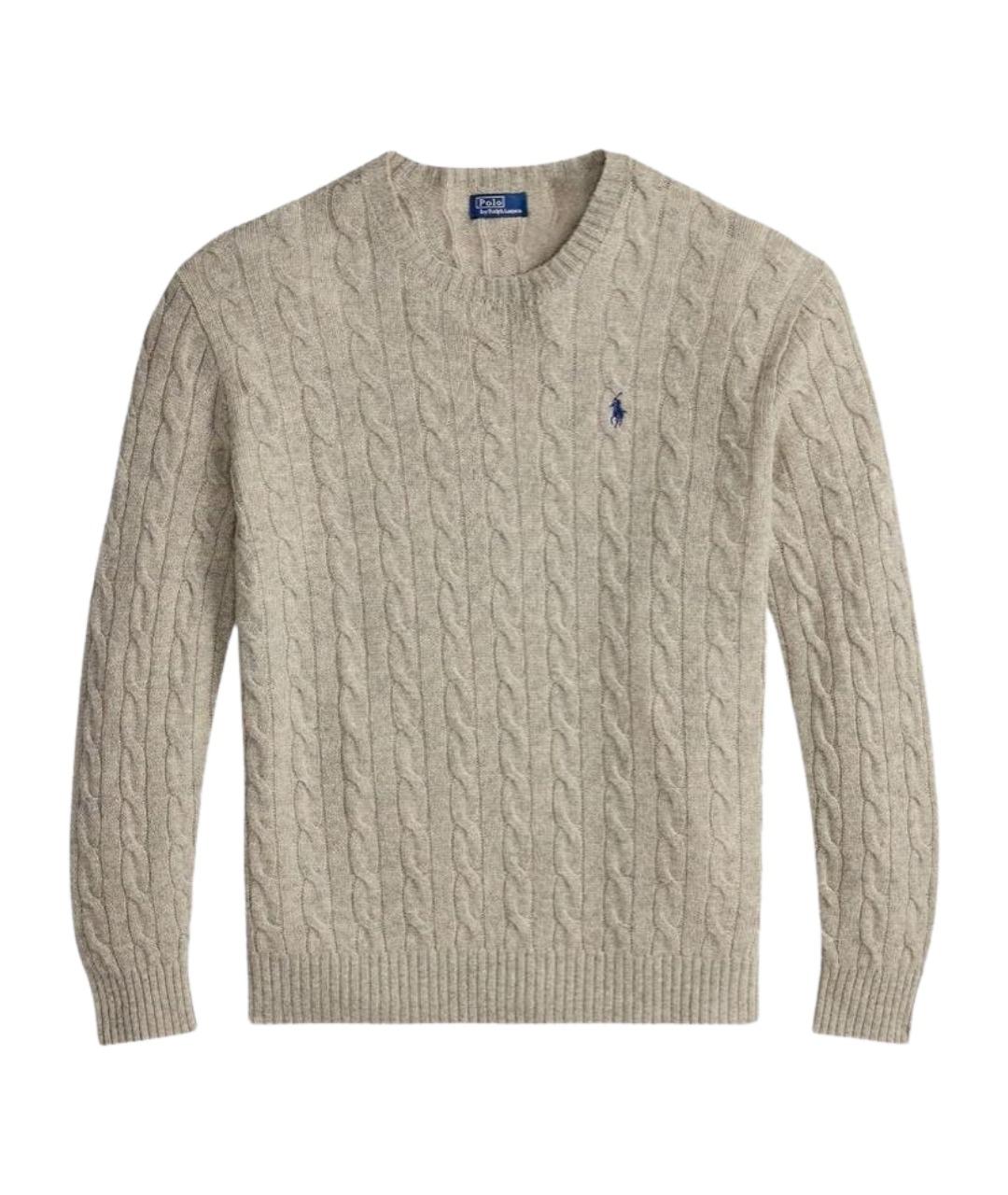 POLO RALPH LAUREN Серый шерстяной джемпер / свитер, фото 1