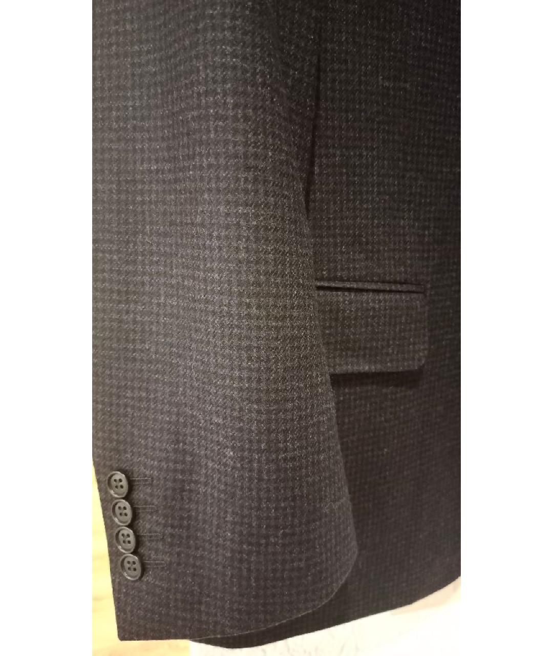 CANALI Темно-синий шерстяной пиджак, фото 6