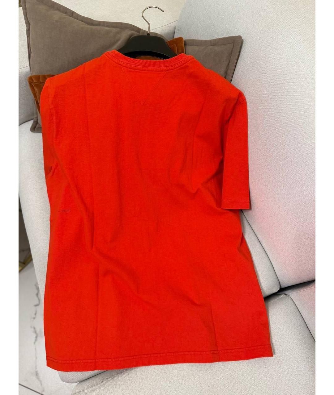 BOTTEGA VENETA Красная хлопковая футболка, фото 2