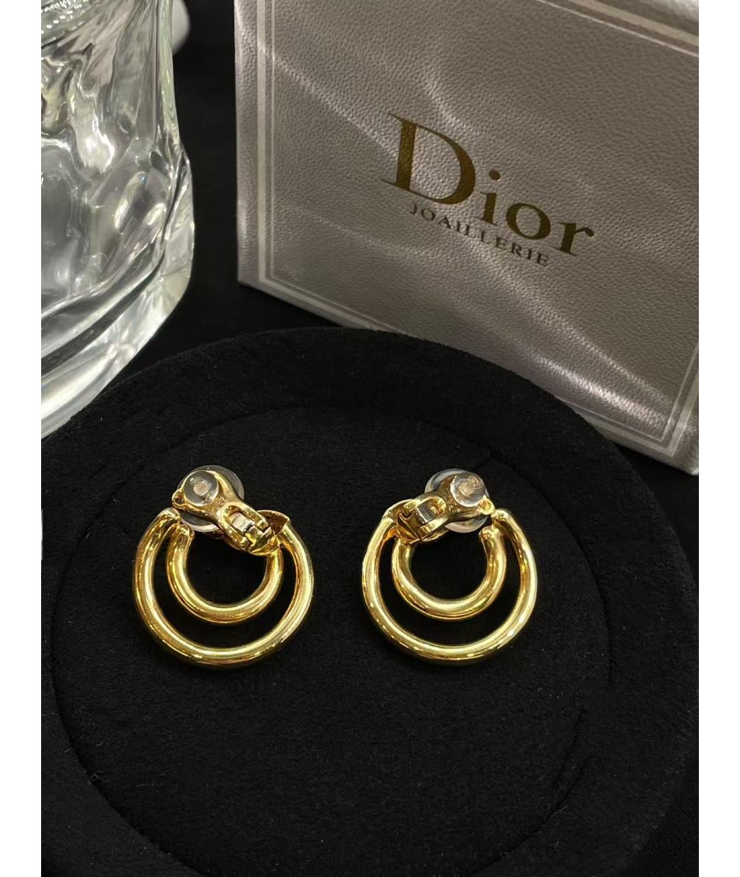 CHRISTIAN DIOR Золотые серьги из желтого золота, фото 5