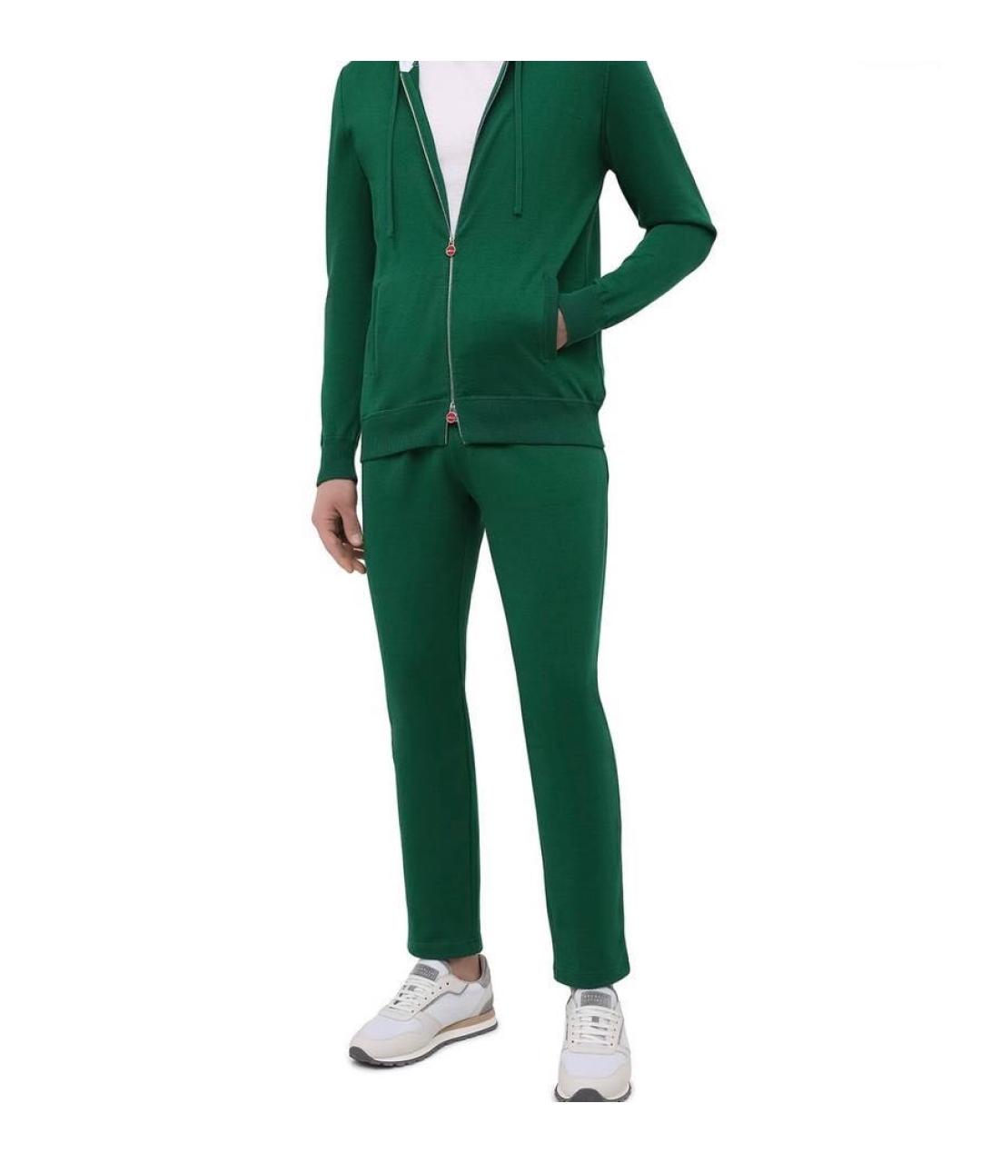 KITON Зеленый повседневный костюм, фото 5