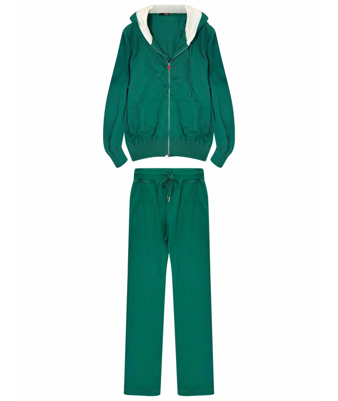 KITON Зеленый повседневный костюм, фото 1