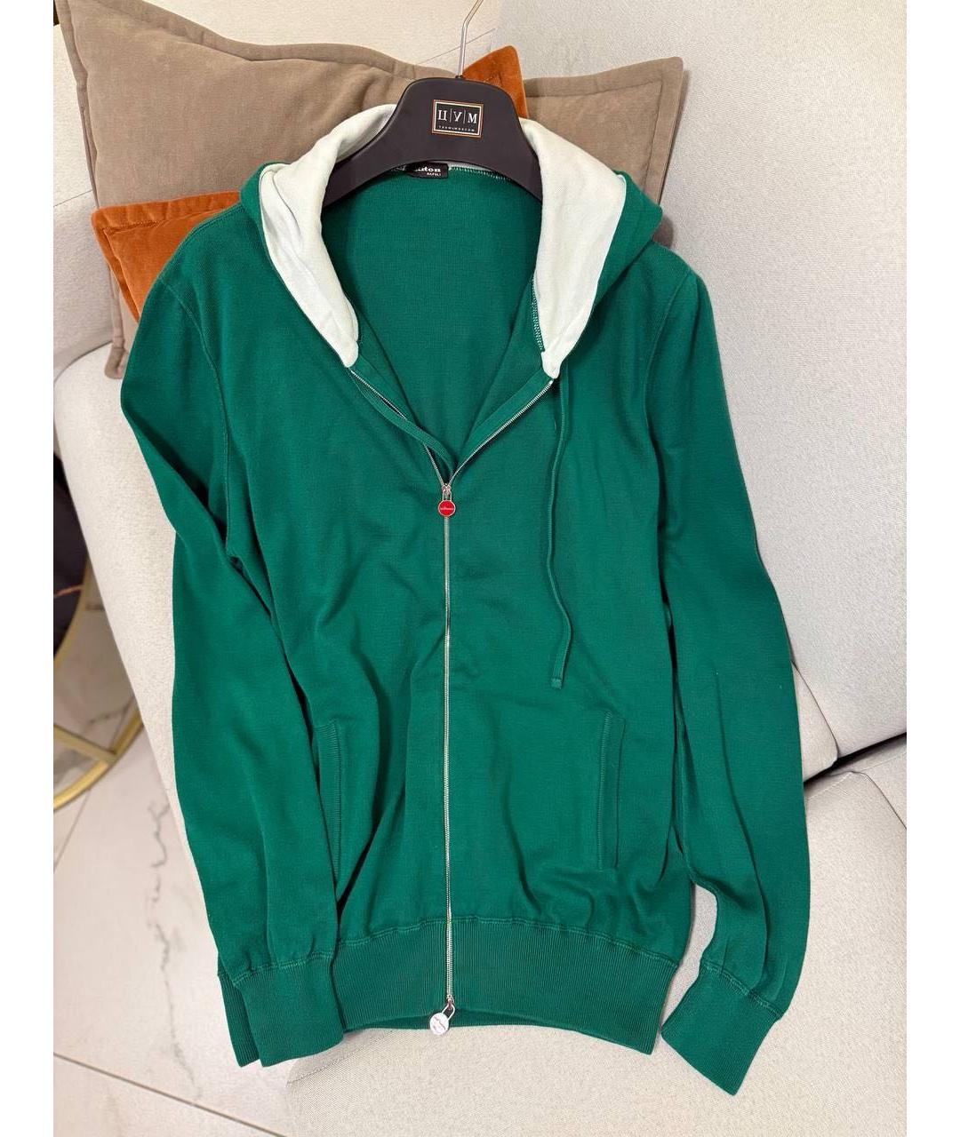 KITON Зеленый повседневный костюм, фото 6