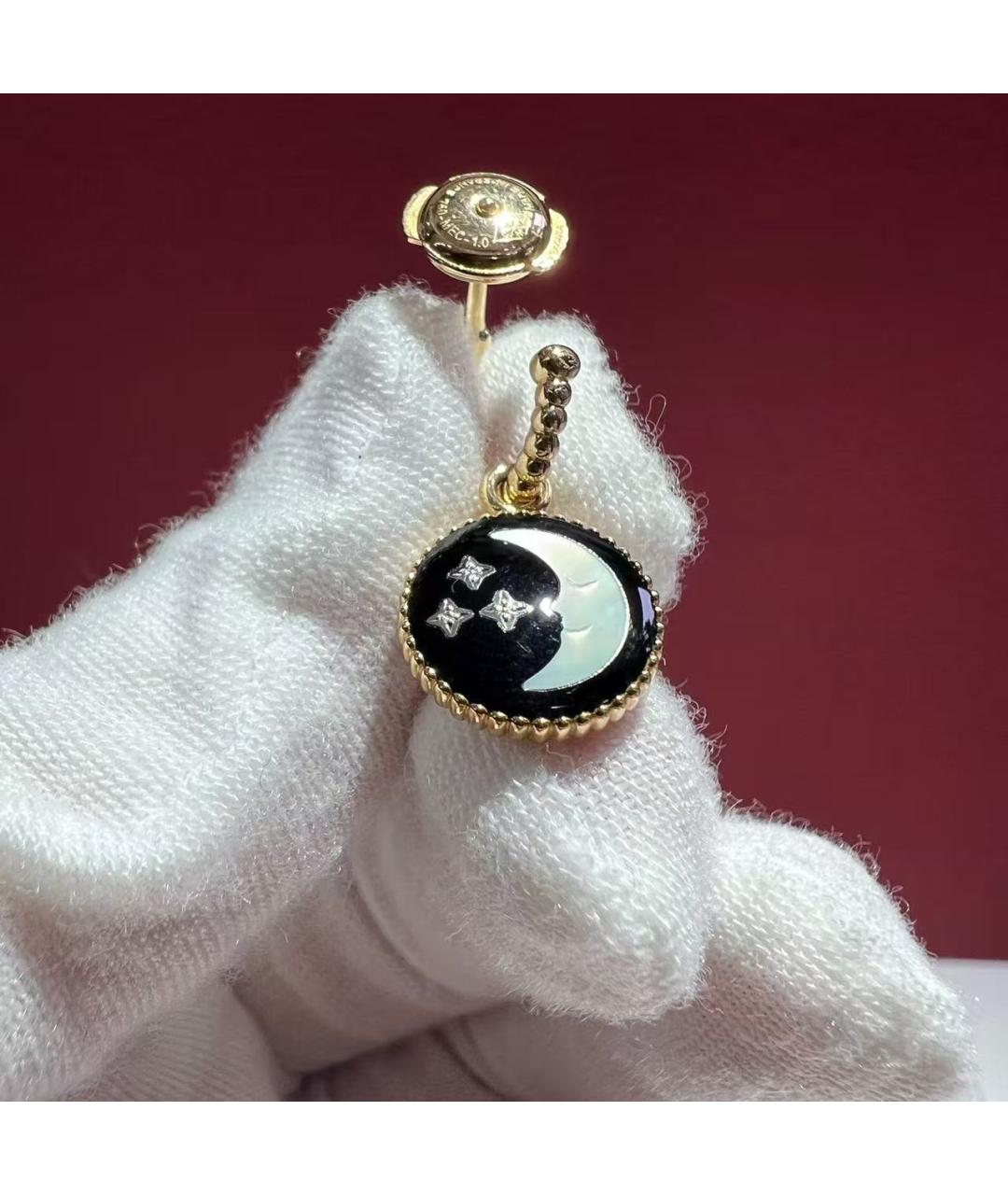 CHRISTIAN DIOR Золотые серьги из желтого золота, фото 3