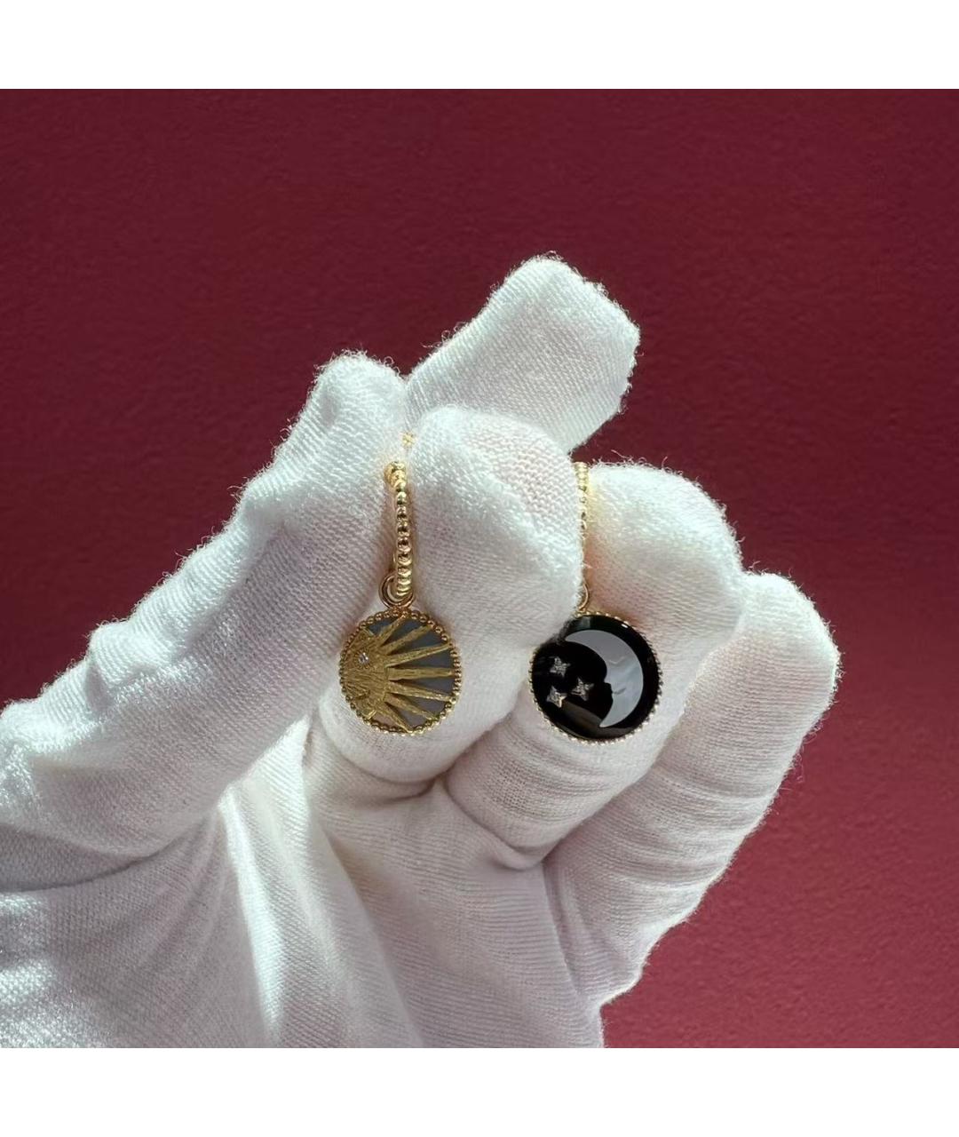 CHRISTIAN DIOR Золотые серьги из желтого золота, фото 2