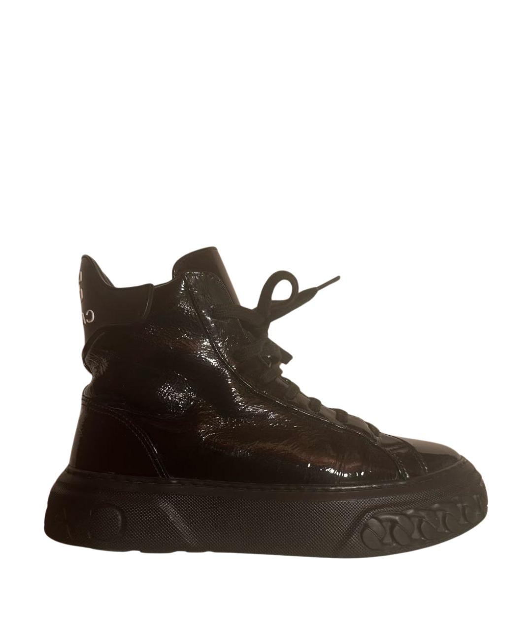 CASADEI Черные кожаные ботинки, фото 1