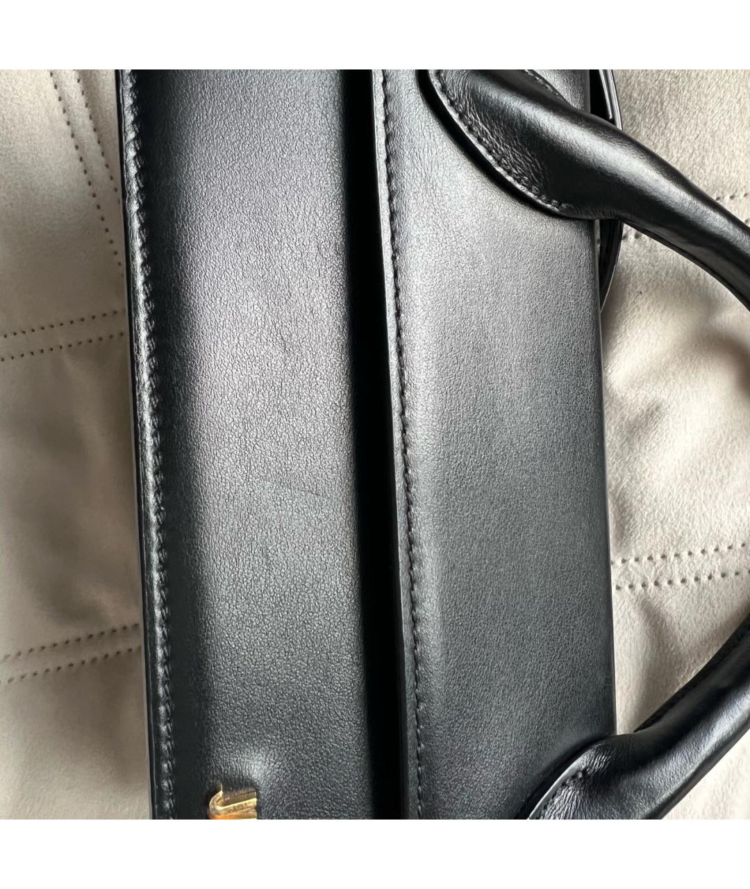 JACQUEMUS Черная кожаная сумка через плечо, фото 6