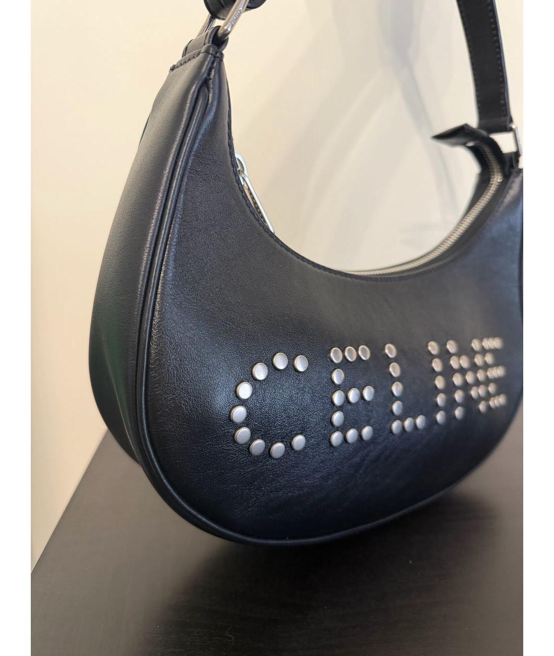 CELINE Черная кожаная сумка через плечо, фото 2