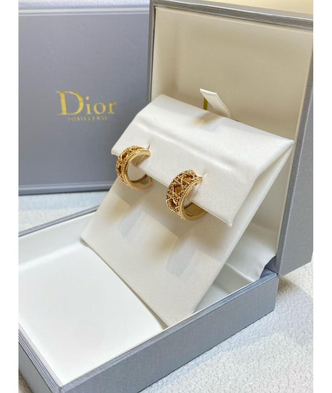 CHRISTIAN DIOR Золотые серьги из розового золота, фото 3