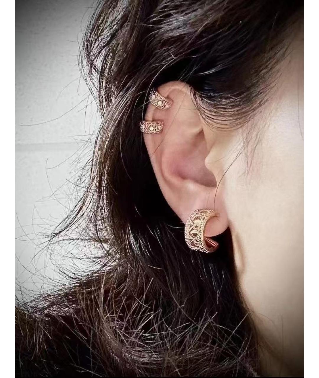 CHRISTIAN DIOR Золотые серьги из розового золота, фото 4