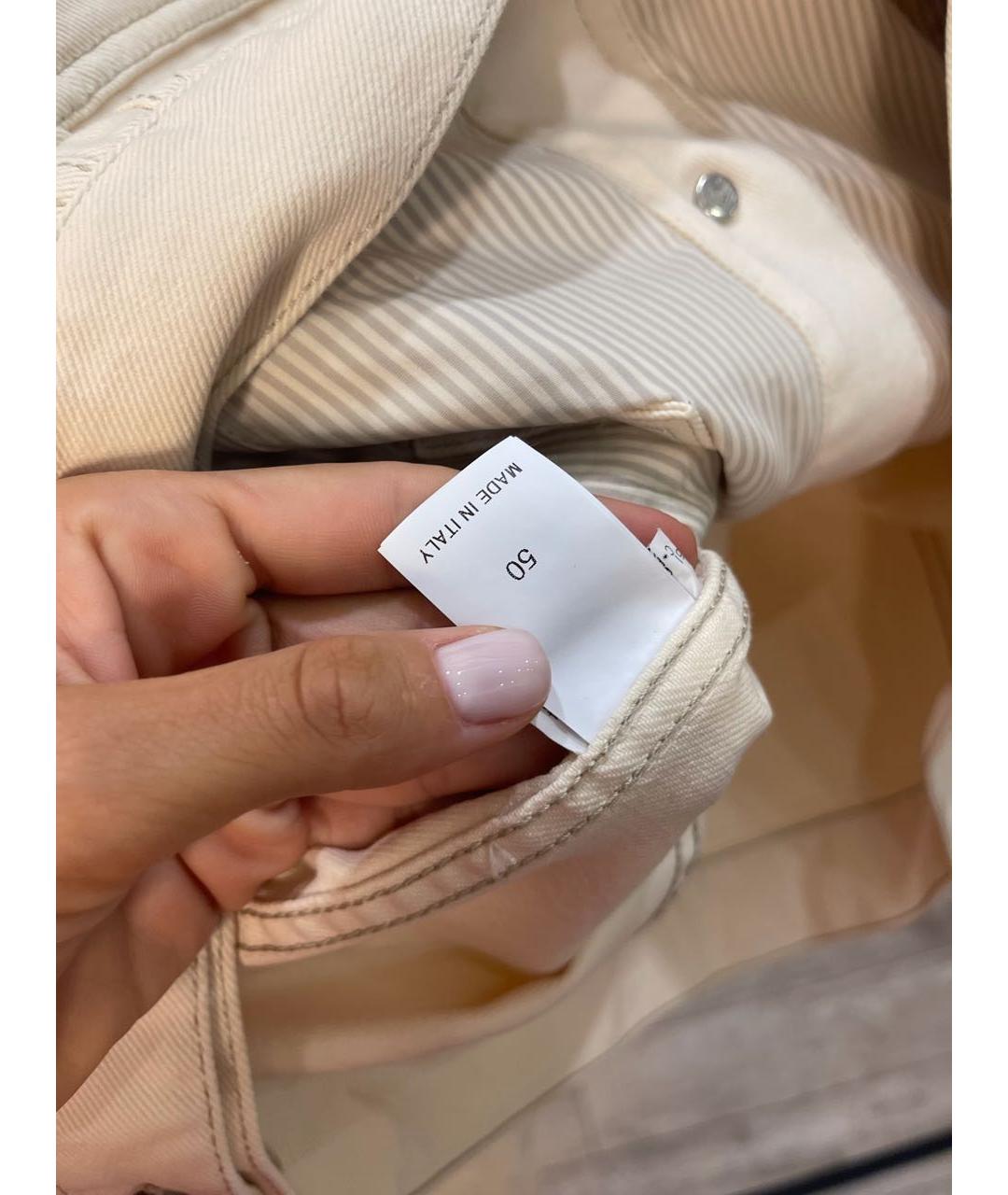 BRUNELLO CUCINELLI Бежевая хлопковая куртка, фото 4