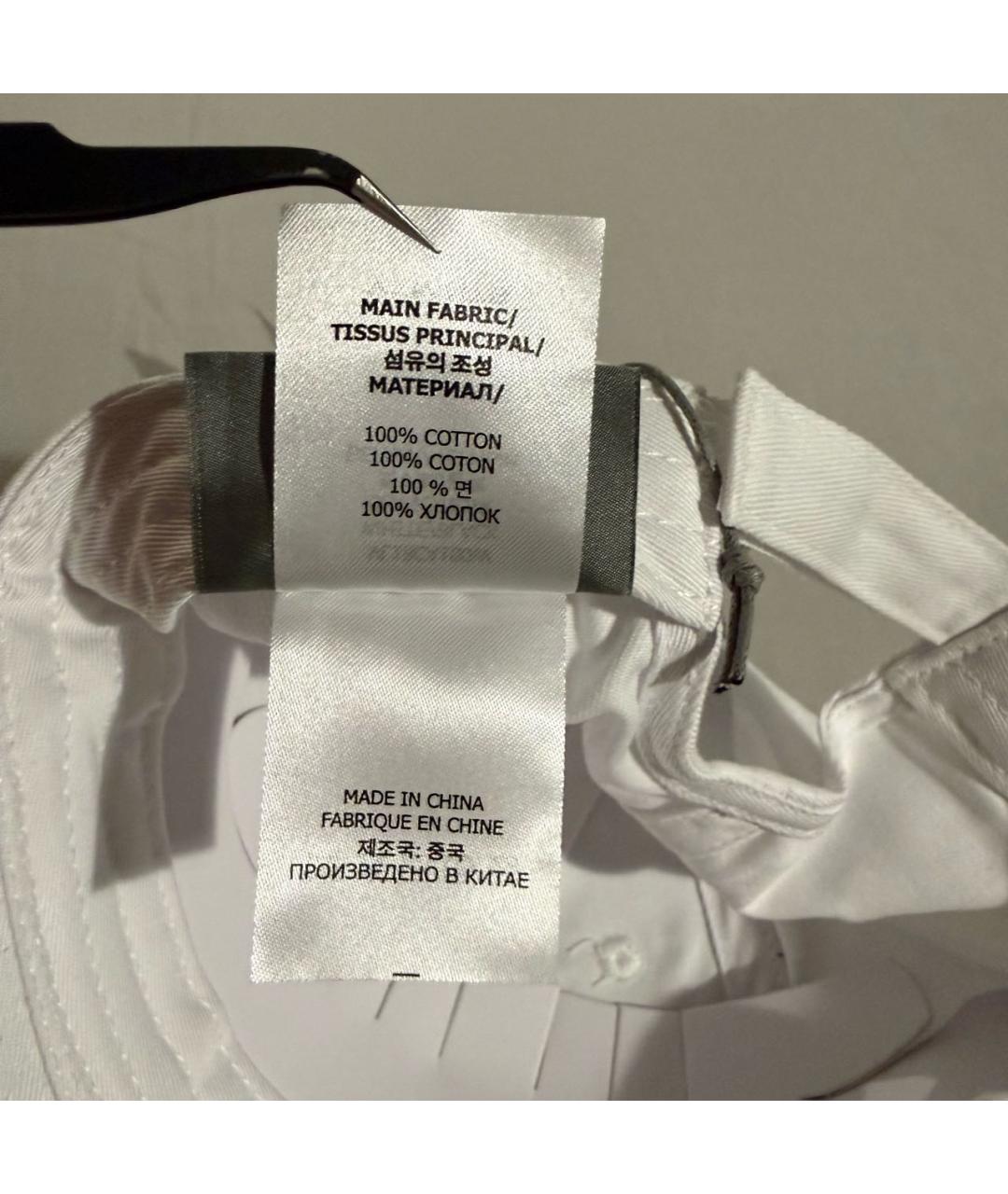 VETEMENTS Белая хлопковая кепка/бейсболка, фото 5