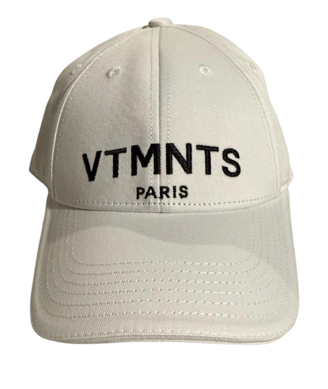 VETEMENTS Белая хлопковая кепка/бейсболка, фото 1