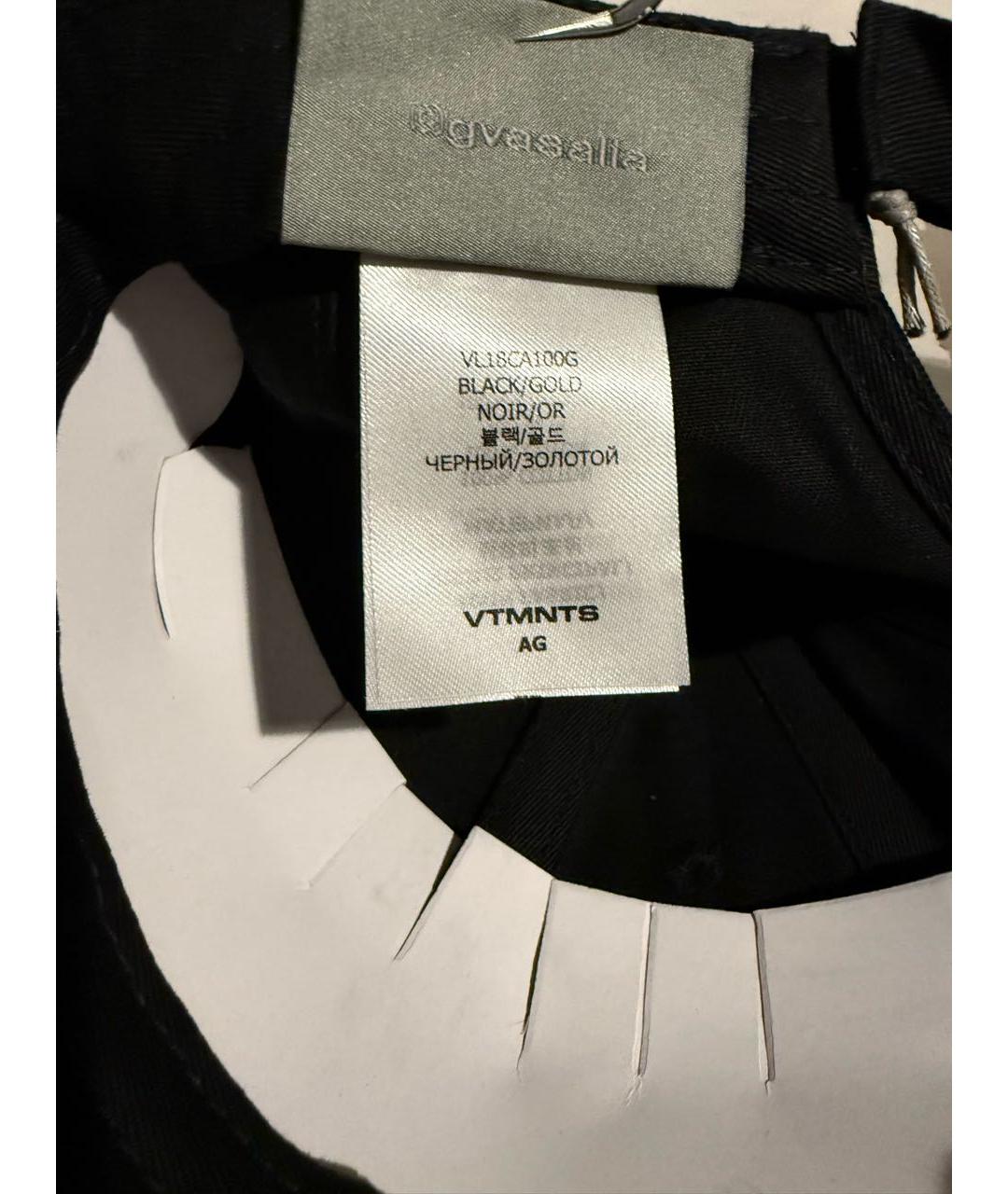 VETEMENTS Черная хлопковая кепка/бейсболка, фото 5