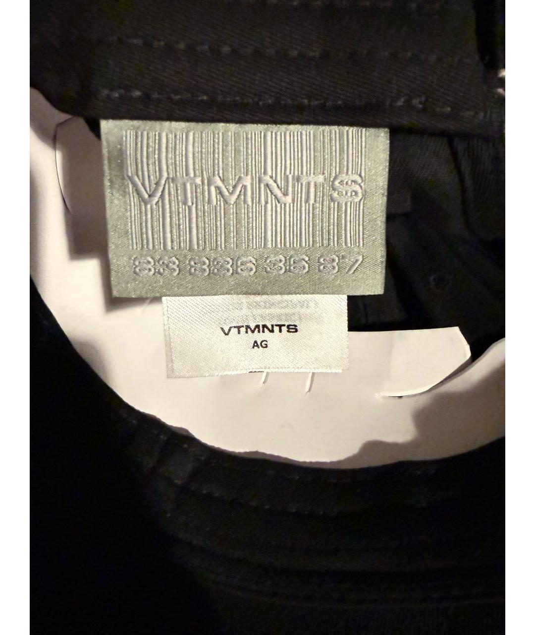 VETEMENTS Черная хлопковая кепка/бейсболка, фото 4