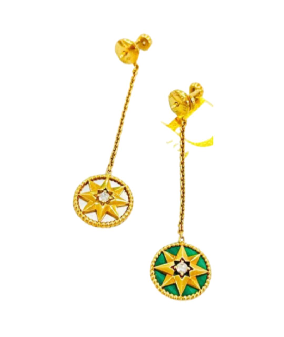 CHRISTIAN DIOR Золотые серьги из желтого золота, фото 7