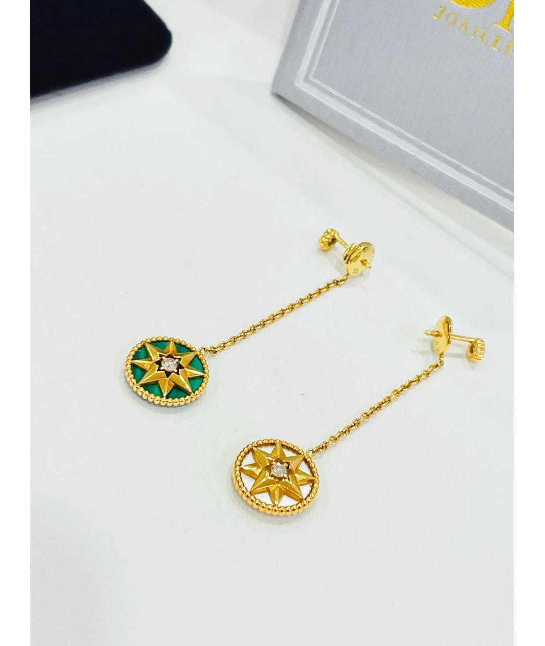 CHRISTIAN DIOR Золотые серьги из желтого золота, фото 3