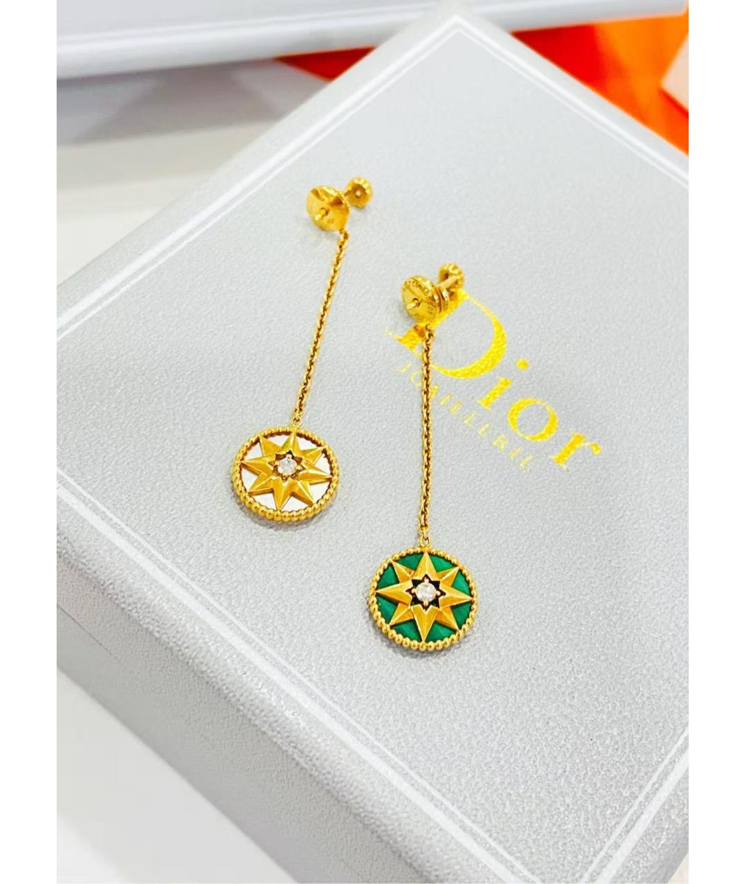 CHRISTIAN DIOR Золотые серьги из желтого золота, фото 5