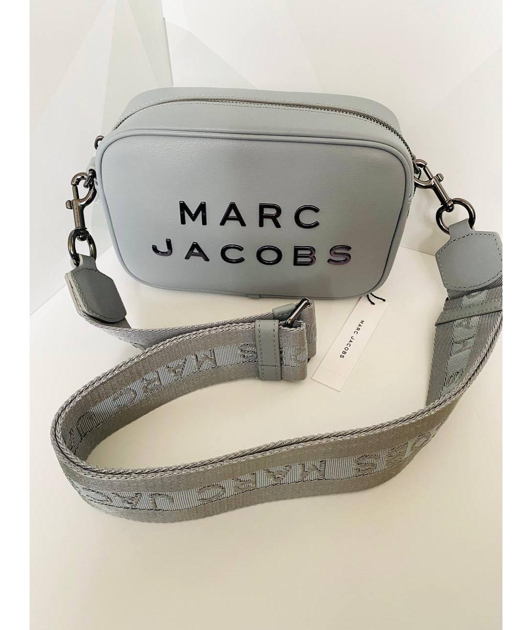 MARC JACOBS Серая кожаная сумка через плечо, фото 9