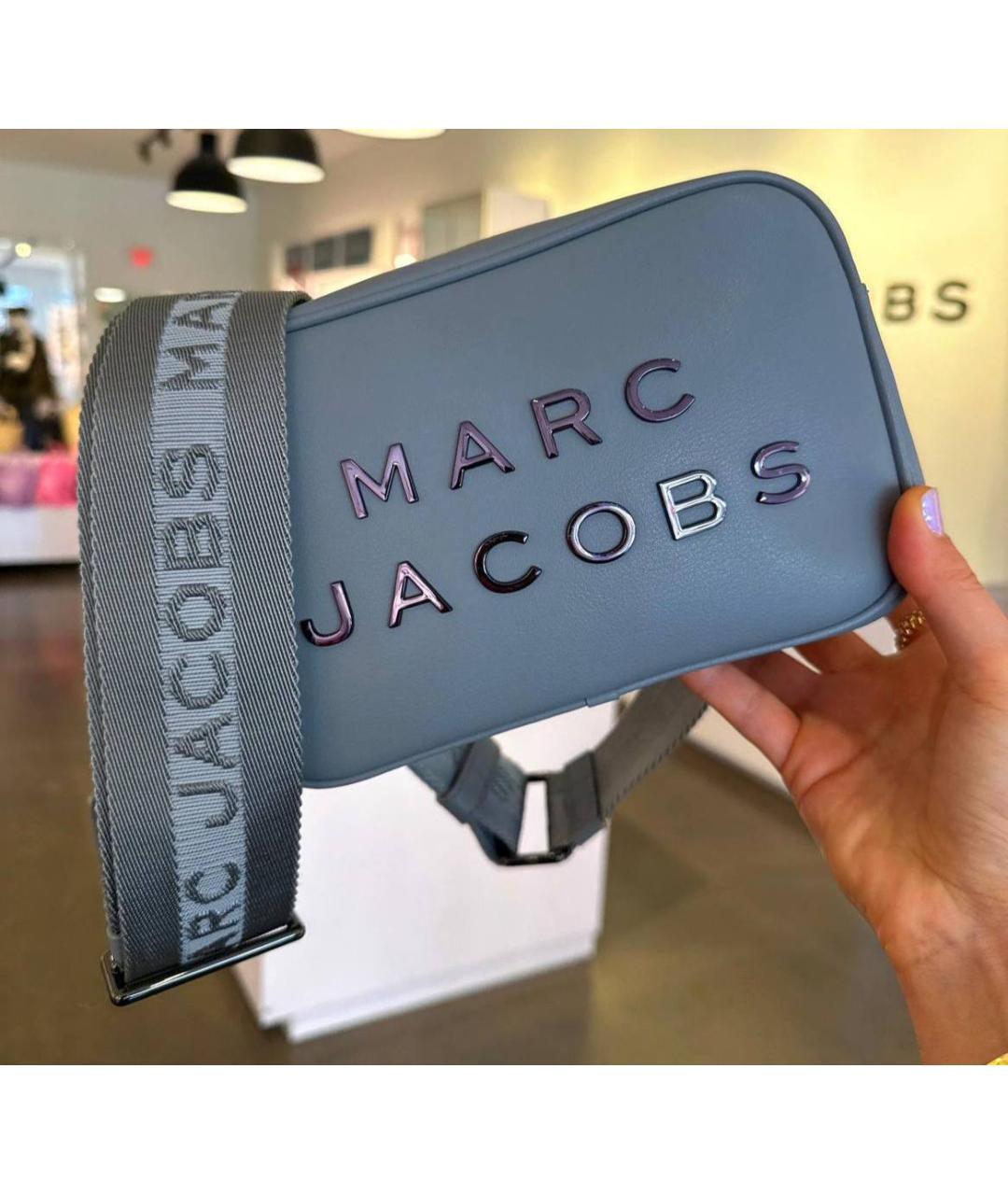 MARC JACOBS Серая кожаная сумка через плечо, фото 2