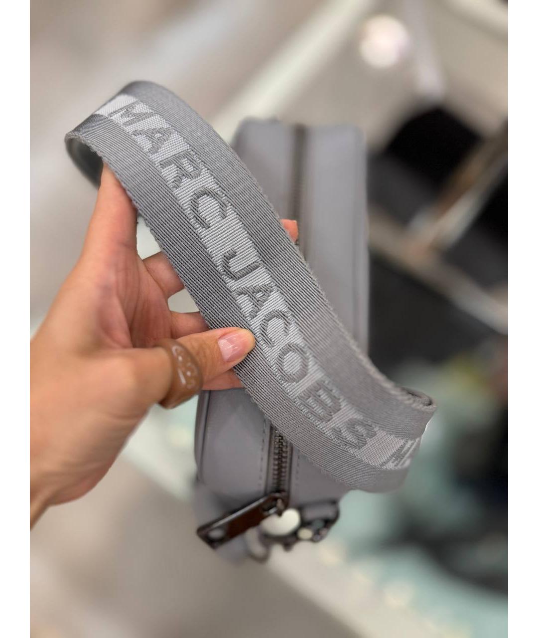 MARC JACOBS Серая кожаная сумка через плечо, фото 7