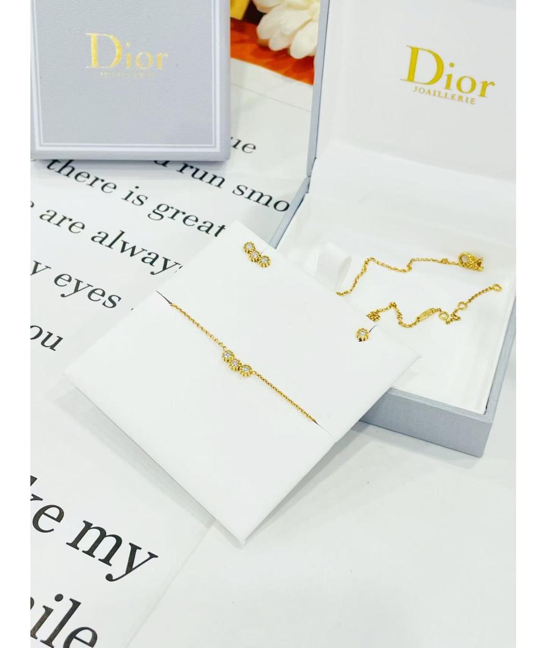 CHRISTIAN DIOR Золотые серьги из желтого золота, фото 2